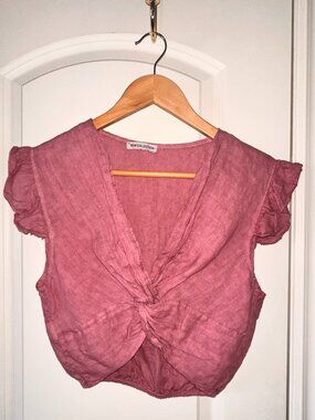 100% Linen Women's Top - Size ( One Size/Small ) New!